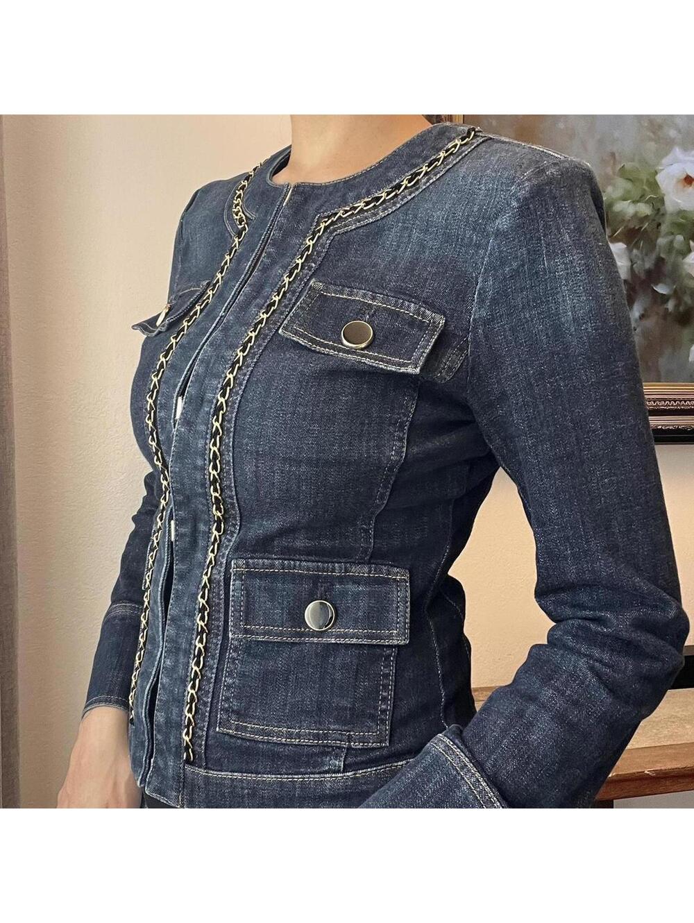 Fitted Denim Jacket - Picture 4 of 8